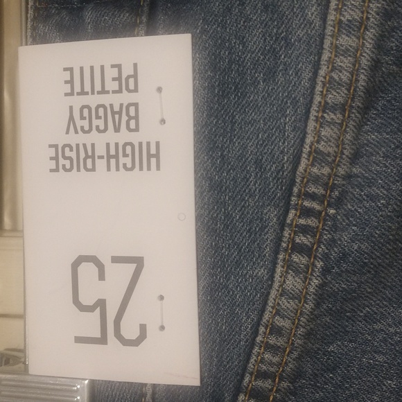 NWT BDG Urban Outfitters High Rise Baggy Petite Jeans Size 25 - Picture 7 of 8